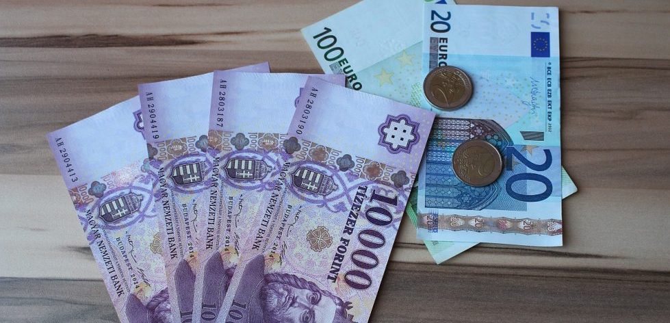 Készpénz - Magyar forint, Euró